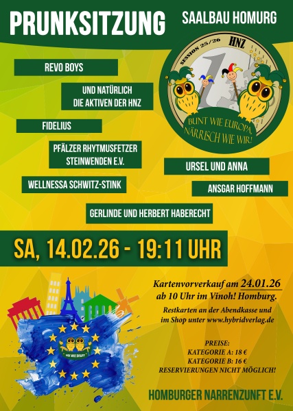 Ticket für Prunksitzung Kategorie B