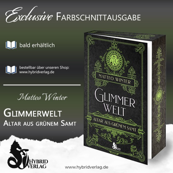 Glimmer Welt - Altar aus grünem Samt